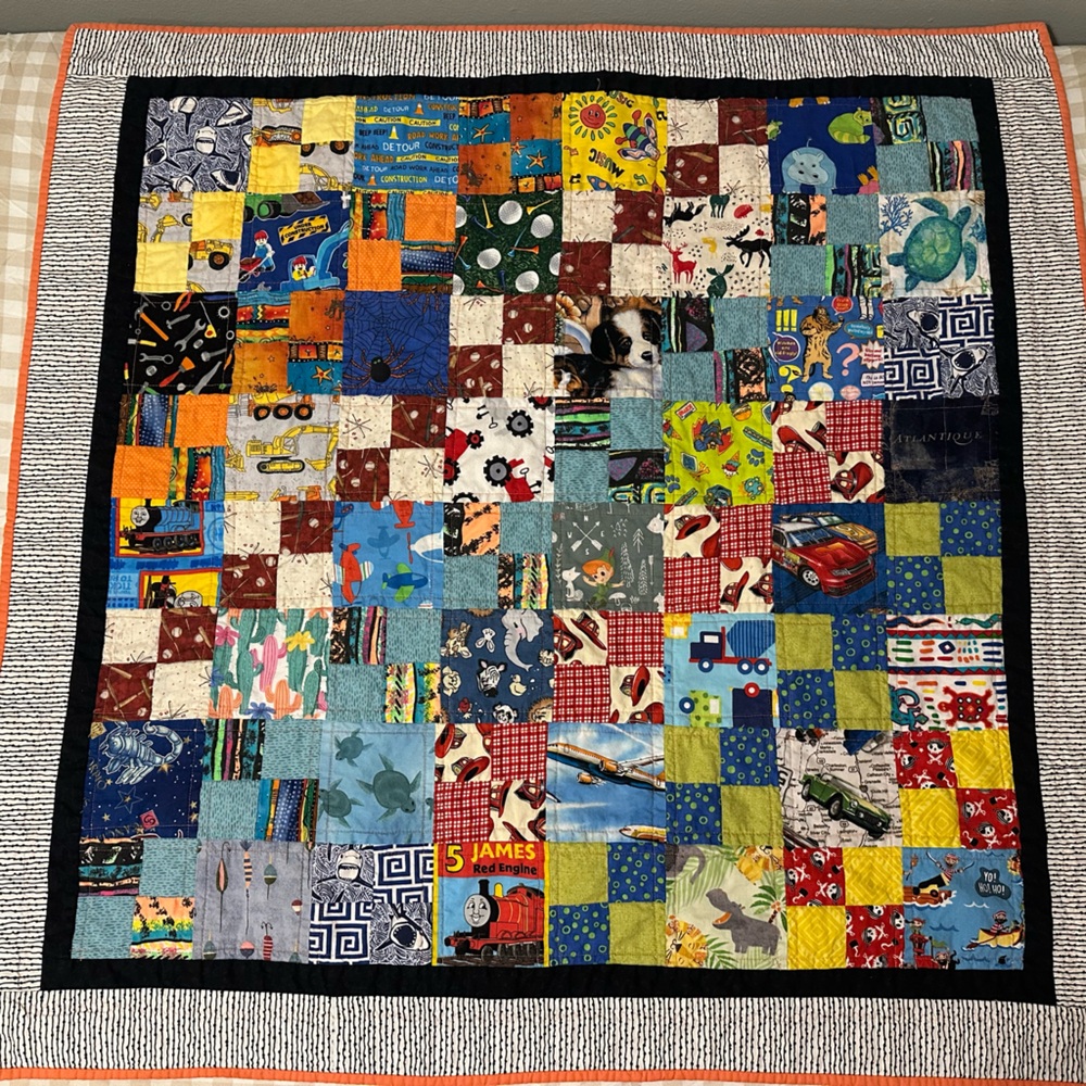 Colorful Patchwork Baby Quilt